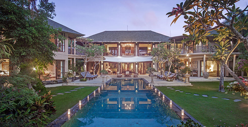 Avalon I - View across pool to villa