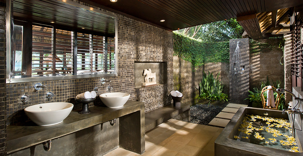 Atas Ombak - Ocean pavilion guestroom ensuite bathroom