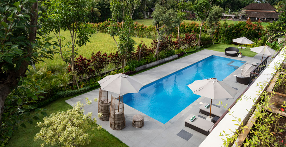 Pala Ubud - Villa Sanghyang - Spacious and breezy pool area