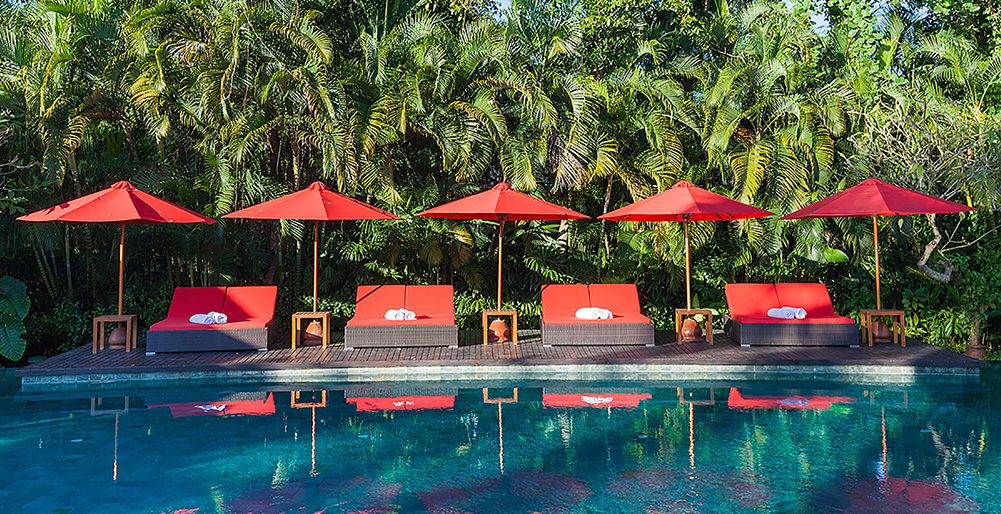 The Beji - Pool deck sun loungers