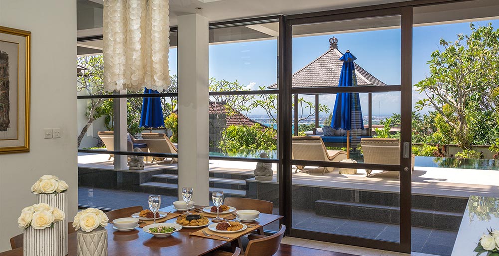 Villa Adenium - Dining area view to the pool